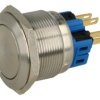 Przełącznik; przyciskowy; GQ25-11; ON-(OFF)+OFF-(ON); 2 tory; bez podświetlenia; monostabilny; na panel; 5A; 250V AC; 25mm; IP65