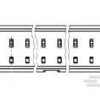 Listwa stykowa PCB 3-pinowe 1734709 raster: 1 mm Kąt prosty 1-rzędowe TE Connectivity Płyta 50V W osłonie