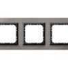 SONATA PRESTIGE Ramka 3 potrójna aluminiowa 4 mm szczotkowana satyna + ramka czarna R-3RAC/63/25 OSPEL