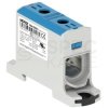 Listwa zaciskowa 1-torowa Al/Cu 6-95mm2 245A 1500V na szynę TH35 niebieski OTL95 MOREK