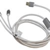 Kabel do ładowania micro USB, USB-C, Iphone 120cm