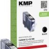 Tusz KMP C73 = Canon CLI-521bk, 9 ml, zamiennik, foto czarny
