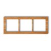 DECO Ramka 3 potrójna uniwersalna - drewno (dąb) dąb DRD-3F KARLIK