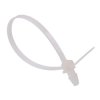 4.8mm x 200mm Natural Push Mount Cable Tie - Pack of 100