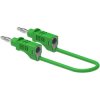 Electro PJP 2111-CD1-50V Test lead 4 mm jack 50 cm Green