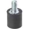 PB Fastener 110325 Threaded Buffer Outer Thread M3 8 x 8mm - Black