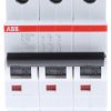 Wyłącznik nadprądowy MCB, Typ C, 3-biegunowy, 10A, 440V, 12V, na szynę DIN, ABB S203M-C10, S200M