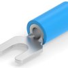 Insulated forked cable lug, 1.04-2.62 mm², AWG 16 to 14, M3.5, blue, 322994