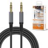 Kabel mini jack do mini jack 3.5mm AUX pozłacany HiFi w oplocie 2m
