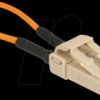 86930 Fiber optic loopback adapter, LC / OM2, multimode, beige