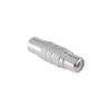 Złącze adapter 1xRCA gniazdo - 1xRCA gniazdo (lunetka) metal