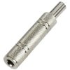 TruComponents 202590 6.35 mm audio jack Socket, straight,Pins:2 Mono Silver