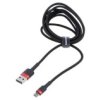 Kabel High Speed, Usb 2.0 1M Czarny Tekstylny 2,4A Camklf-B91