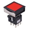 LBW7L-M1T64R Red 24V illuminated Momentary Square Flush 22.5mm Push Button Switch DPDT IDEC
