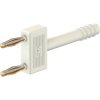 Jumper, pitch 10 mm, 30 VAC/60 VDC, 60 V, 10 A, gold-plated, white, 24.0042-29