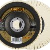 RHODIUS FLS, 2 polerki filcowe 125 x 22,23 mm, TOPline, Made in Germany, do stali nierdzewnej, stali, metali nieżelaznyc