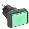Przycisk podśw. ziel. prostokątny O 16, kryty z sam. powr., 24 V, 1 OC XB6EDW3B1P