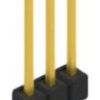 Pin header, 3 pole, pitch 2.54 mm, straight, black, 10048511