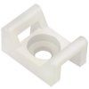 Podstawka montażowa przykręcana do opasek zaciskowych 25x16 biały /20szt./