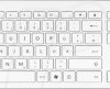 12014 Wireless Keyboard, USB, white