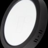 LX300281 LED surface-mounted downlight, round, black, 12W, IP44, 1200lm,