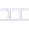 KARO Ramka potrójna biała R-3S/00