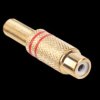 RCA Chinch Female Socket For Cable, Red Strips