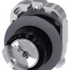 Przełącznik obrotowy kluczykowy 2-pozycyjny wycięcie: 30mm Chwilowy IP20, IP66, IP67, IP69, IP69K Siemens przycisków: 2