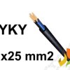 Kabel ziemny YKY 1x25 mm2 RMC (0,6/1kV) miedziany NYY-O (bębnowy) G-007486 TELEFONIKA