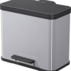 Hailo öko duo plus L 6302200 Kosz na śmieci 26 l blacha stalowa (S x W x G) 470 x 430 x 340 mm jasnoszary Mechanizm z pe