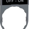 Label holder, printed with “OFF-ON”, for Harmony XB4/XB5, ZBY2367C0