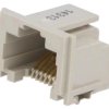 Gniazdo RJ45 8-pin Kat 5 złocony Układ 8p8c SMT poziomy 5406721-1