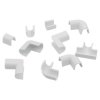 10szt Komplet złączek prostych i narożników blister Cablefix 2200 biały 5,5x5mm Inofix 3200-2