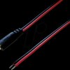 075109 DC cable with plug 2,5 / 5,5 mm black/red 0,5m