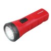 Latarka ręczna 4LED TS1877 Czerw z akum 500mAh