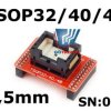 SN:003 Adapter TSOP32/40/48 do programatorów TL866A/CS z podstawką ZIF
