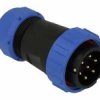 SPP2910-7WW Wtyk 7 pin na kabel (13-16mm) okrągły, zakręcany, wodoodporny - gwint wewnętrzny (25A)