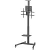 Manhattan 462693 Multimedia TV Cart for 37" to 86" Displays, Height Adjustable
