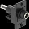 91120 Panel Mount DC 5.5 x 2.5 mm female to DC 5.5 x 2.1 mm male black