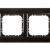 Sonata Ramka Podwójna Czarne Szkło / Czarna R-2Rgc/32/25