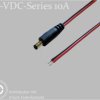075900 DC cable, 1500 mm, 2,1 mm, 24 V DC, 10 A