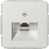Gira F100 Gniazdo Komputerowe 1Xrj45 Pojedyncze Kat. 6 Biały Połysk