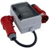 Adapter siłowy zabezpieczający wtyk [5p] 32A / gniazdo [5p] 16A 400V IP65 na kablu H07RN-F 5x2,5mm2 DOKTORVOLT