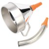 Sealey FM20F Funnel Metal with Flexi Spout and Filter 200mm