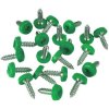 Sealey PTNPG Numberplate Screws 4.8 x 18mm, Green - Pack of 50