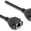 kabel LAN Delock 80198, 1 szt., RJ45, S/FTP, 0.50 m, czarny