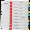 1248-00-00 Cosy PC-labelled dividers, PP 1–12