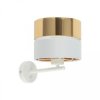 Kinkiet HILTON WHITE/GOLD 1 PŁ 4770 TK Lighting