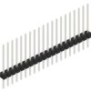 Pin header, 20 pole, pitch 2.54 mm, straight, black, 10046733