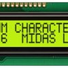 Wyświetlacz monochromatyczny LCD, , Alfanumeryczny, Midas